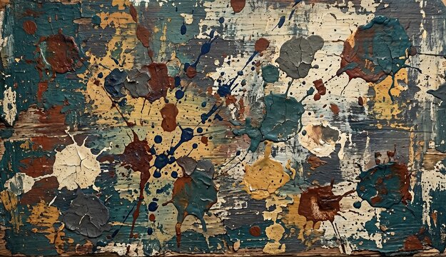 abstract art background of colorful spilled paint