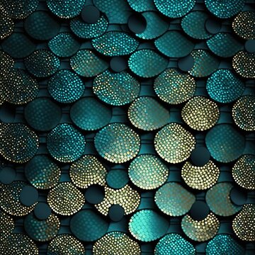 A sparkling textile surface covered in reflective sequins arranged in decorative patterns.