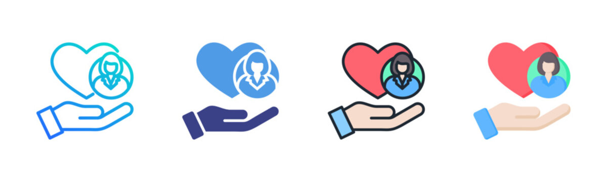 Empathy Icon Set Multiple Style Collection