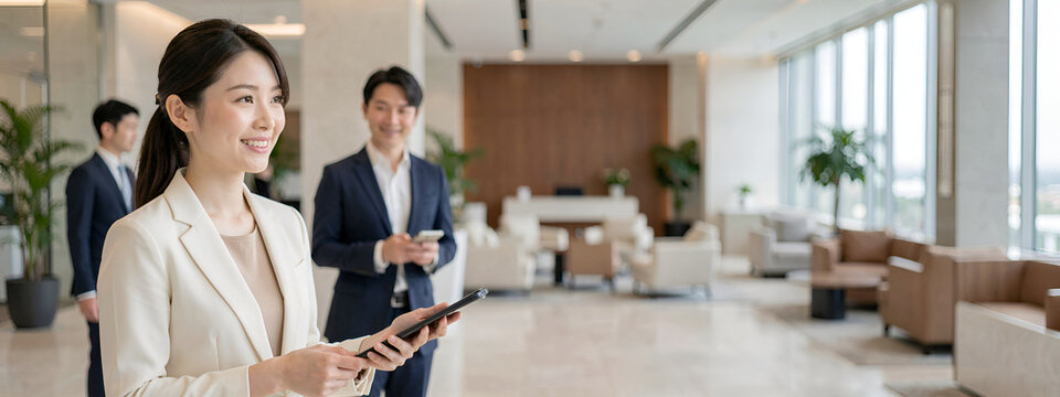 ビジネスシーンで活躍するバナー用の画像集（ビジネス,ビジネスパーソン,商談,面接、リクルート）