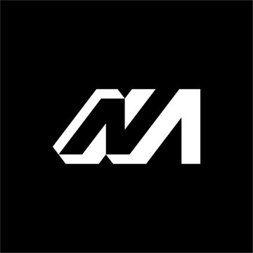 Bold geometric logo utilizing a distinct folded ribbon look to outline letters N and A.