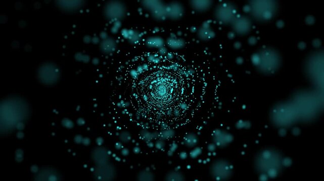 Abstract futuristic wave background. Network connection dots and lines.