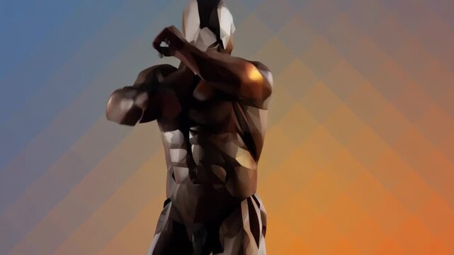 アーマーを着たキャラクターの3Dグラフィックリソース