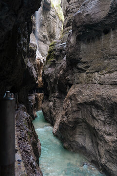 Partnachklamm Gorge in Germany, Bavaria.