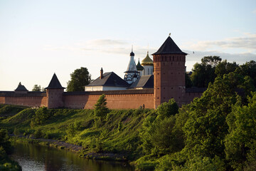 Fototapeta premium Suzdal, Vladimir Region, Russia. The Spaso-Yevfimiev Monastery is a monastery of the Vladimir Diocese of the Russian Orthodox Church, located in the northern part of Suzdal.