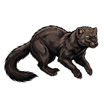 vector image of Martes pennanti
