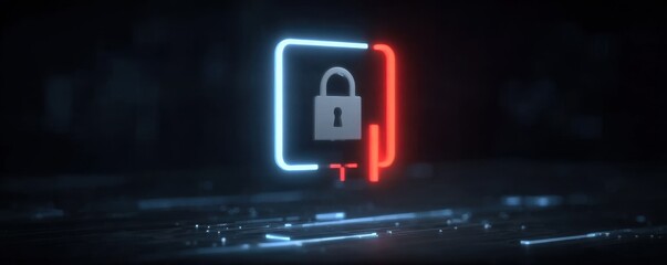 Fototapeta premium Sophisticated detection found the attack after a hacker used phishing to find a vulnerability and attempt a breach of the defense.