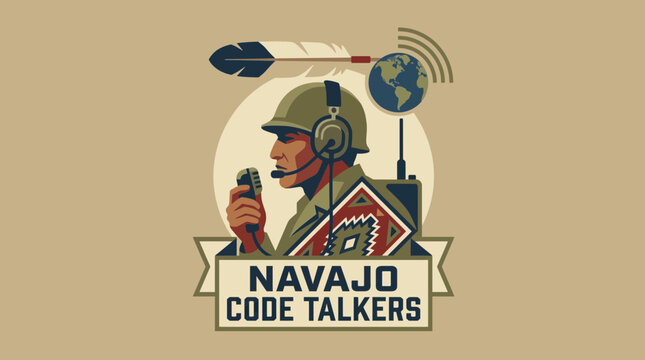 Navajo Code Talkers Memorial Tribute Illustration