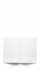 Fototapeta premium Open Blank Book Mockup on White Background