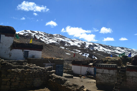 Scenic Spiti Valley Mountain Landscape with Famous Villages Monasteries and Himalayan Views