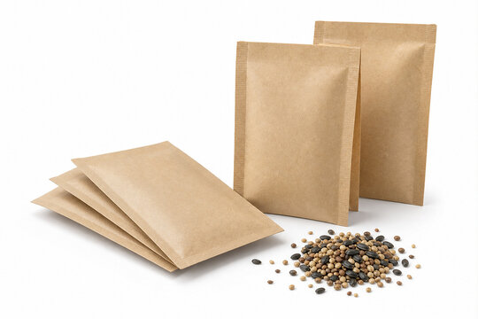 Blank kraft seed packets