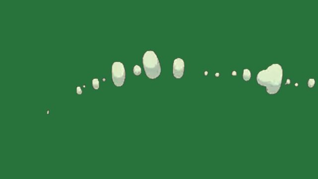 Animated cloud with slow movement, perfect for cinematic and fantgeneral 1y designs.
