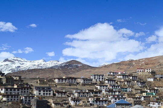 Scenic Spiti Valley Mountain Landscape with Famous Villages Monasteries and Himalayan Views