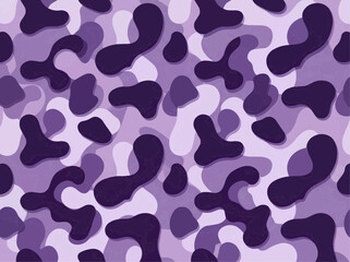 Fototapeta premium Seamless blob pattern, abstract fluid style, Russian Violet, colors, trendy fabric design