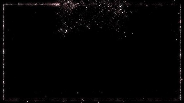 ランキング動画フレーム　エレガントなキラキラ　第3位〜第1位まで　ランキングカウントダウン【Adobe font使用】