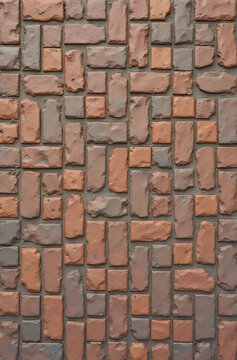 Brown Brick Paving Seamless Texture Background &ndash; Patio Block Driveway Pattern