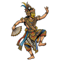Obraz premium mask dance vector image