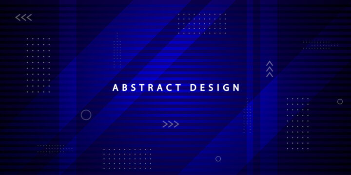 Cybersecurity tech banner with creative geometric diagonal stripes background. Cyberpunk technology presentation slide featuring digital matrix dot grids, chevron arrows, and clean center copy space 