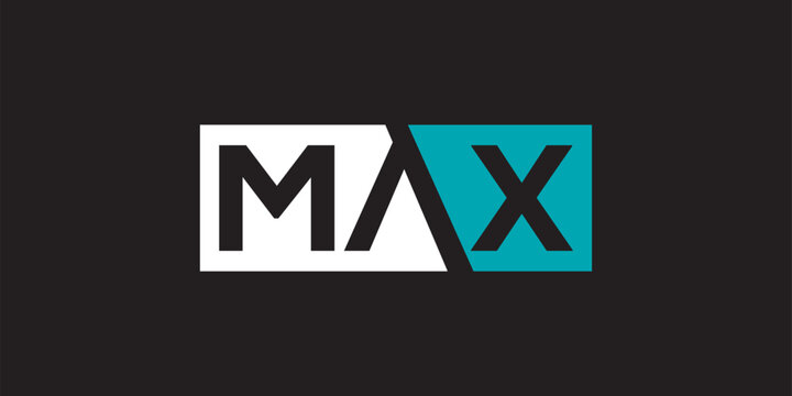 MAX letter logo vector minimalist, company logo design.