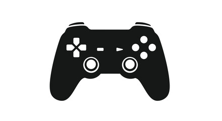 Game controller silhouette on transparent background high quality © lutfadi
