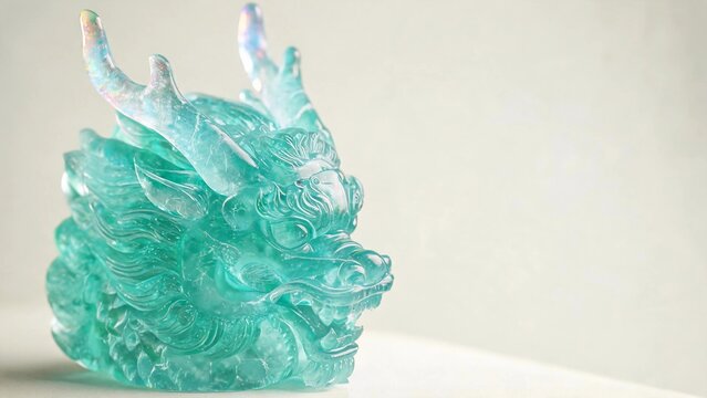 Jade Qilin Sculpture Minimalist Art