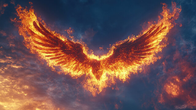 fire burning bird wings texture background, eagle, fly, flame