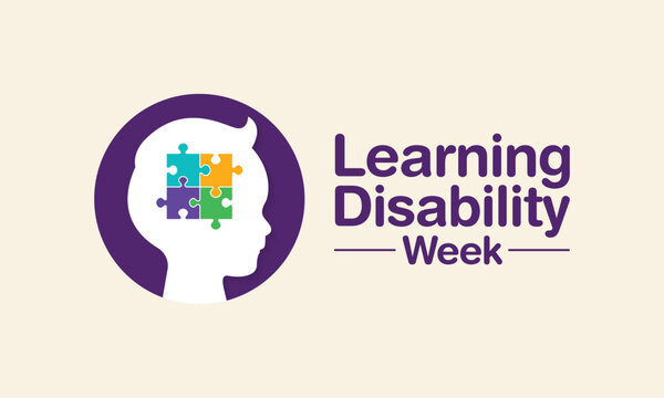 Learning Disability Week is an annual awareness event dedicated to celebrating the achievements of people with learning disabilities, challenging stigma, and advocating for equal inclusion. Vector