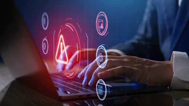 Cybersecurity threat detected on business laptop