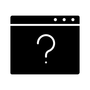 Question mark icon vector. FAQ illustration sign. Question symbol. Unknown logo.