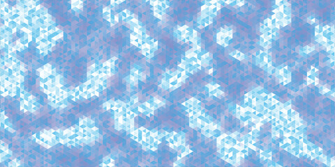 Abstract Blue Triangle Mosaic Texture vector design © Sukses