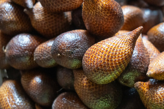 Snake fruits at Bolu market in Rantepao, Toraja, Sulawesi, Indonesia