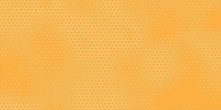 Abstract Hexagon Grid Fade Pattern vector design