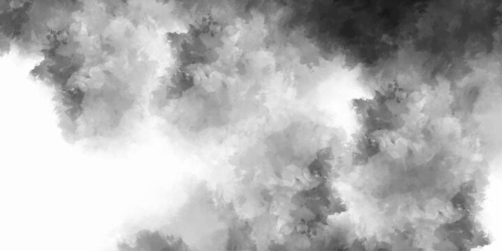 Dark Gray Smoke Cloud Abstract Background Texture with Dramatic Fog Artistic Effect Design.