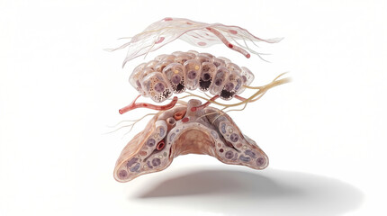 Fototapeta premium Anatomical Layers Of The Testis