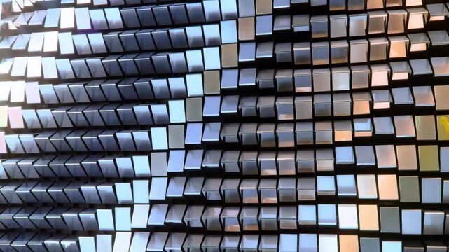 abstract geometric shapes in motion