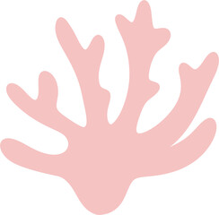 Naklejka premium Pink Coral Illustration