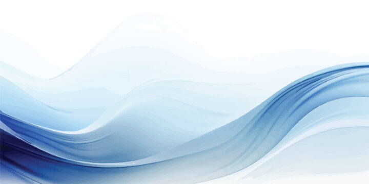 Abstract smooth blue flowing liquid wave design on white background with abstract background wallpaper corporate minimalist artistic gradient composition presentation backdrop business