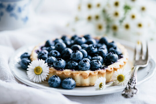 Swedish Blueberry Marzipan Pastry &ndash; AI Generative