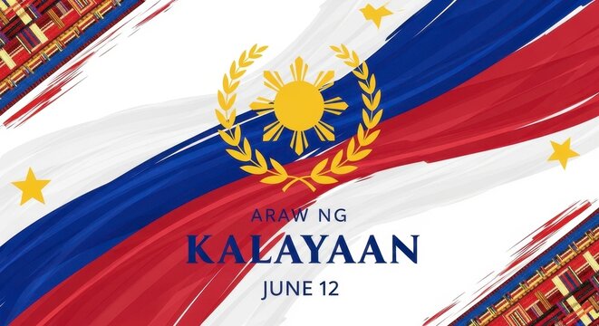 Philippine independence day celebration graphic design
