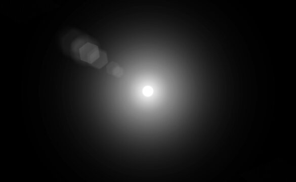 Realistic white light glow ray plasma with circle around, overlay light effect for transition or design, high quality light isolated black background.