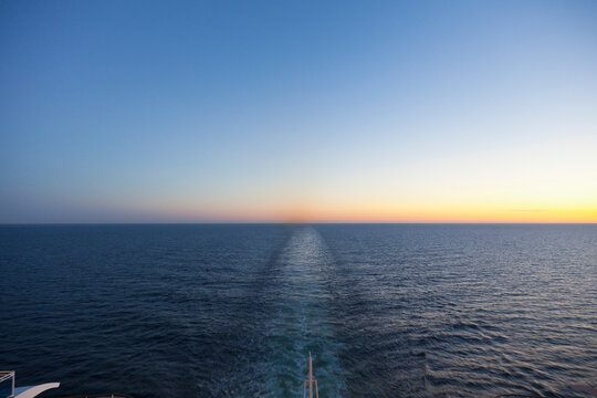 Baltic Sea, Cruise ship travelling between Russia and Finland