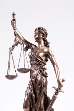 Justitia figur, close-up