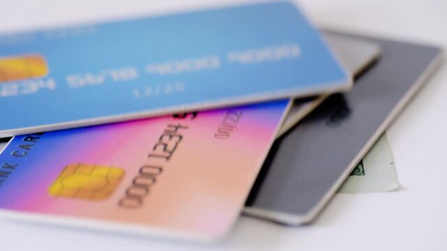 Corporate gray credit card angled on hundreddollar bill, expense and accounting vibe, ledger and invoice context, payroll and billing concept, business payment