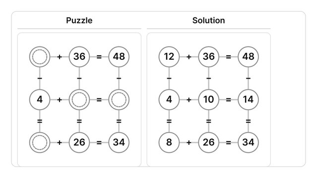 Printable brain teaser math worksheet