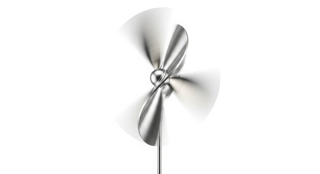 Spinning Savonius Wind Rotor Generator with Aluminum Blades in Motion