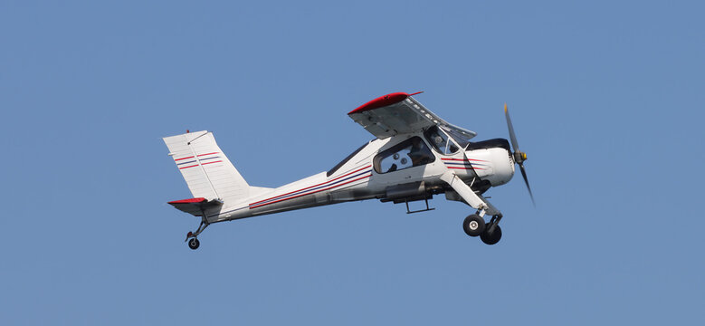 small airplane in flight