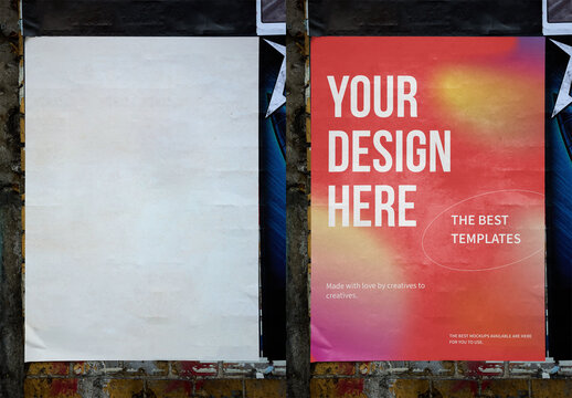 Mockup Of Customized Poster