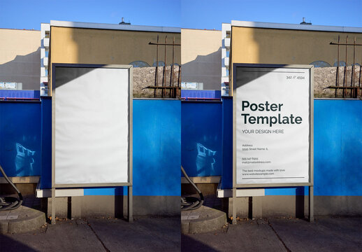 Mockup Of Vertical Customized Poster