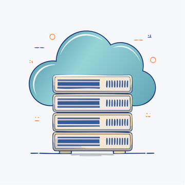 Cloud Computing Servers Icon