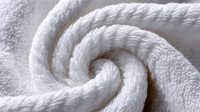 Terry cloth texture, white cotton towel loops, bath spa background, soft absorbent fabric, macro textile detail 